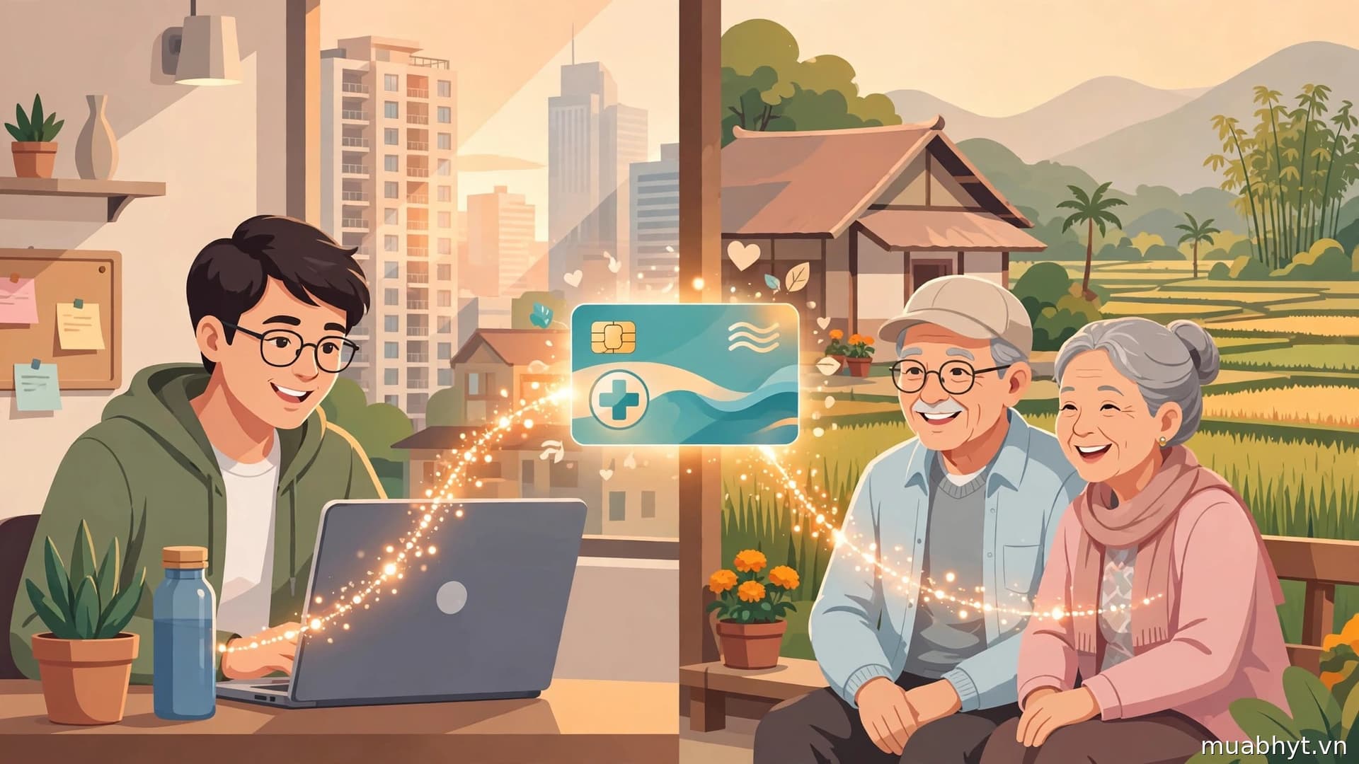 Mua BHYT Cho Cha Mẹ Ở Quê: 2 Cách Không Cần Về Quê, Chỉ 2.322.540đ/Năm