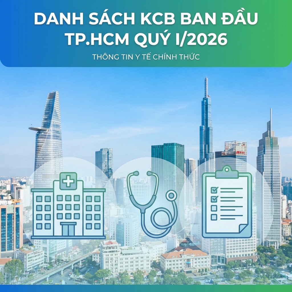 Danh sách KCB BHYT TP.HCM Quý I 2026