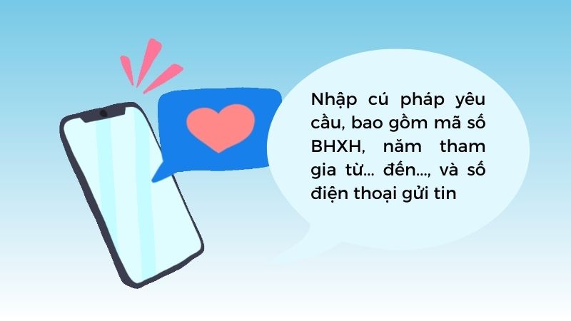 Lưu ý khi tra cứu quá trình đóng BHXH qua tin nhắn SMS